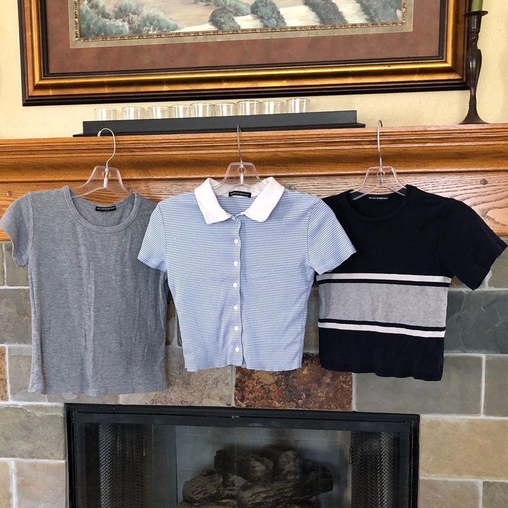 BRANDY MELVILLE LOT: 3 Tops/Shirts, Good Used Cond